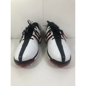 Adidas Premium Leather Golf Tour 360 Boost Sneakers White Men's US 11.5